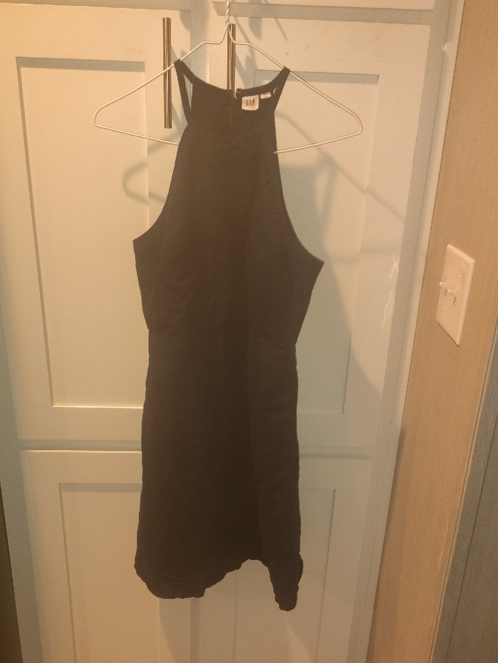 GAP Black Halter Mini Dress